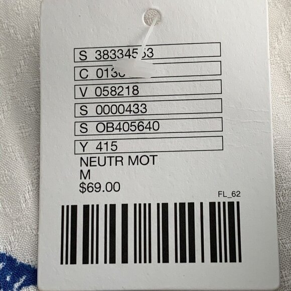 Urban Outfitters Ecote Guinevere Dress NEW Womens Medium White Cut Out Back - Picture 6 of 11